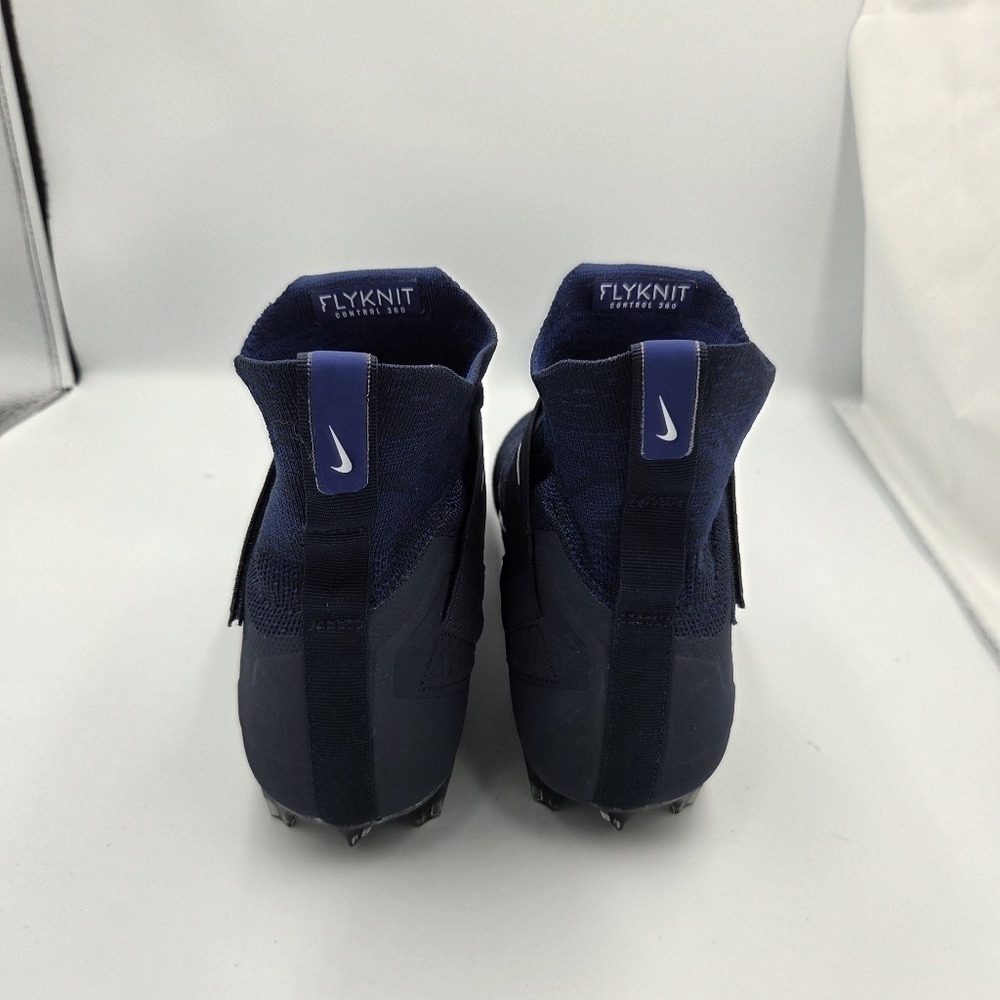 Nike Alpha Menace Elite 2 Flyknit Football CleatsMens 13.5 NWOT Navy BV 2077-401 - Picture 4 of 11